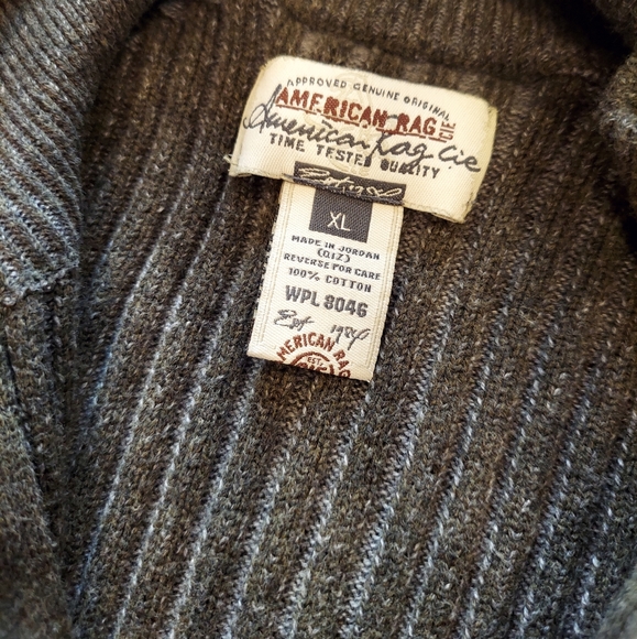 American Rag Ribbed Half Zip Sweater - Picture 4 of 6